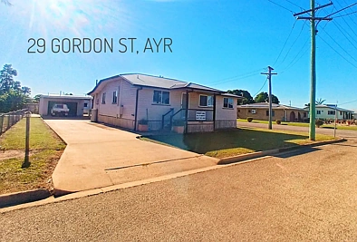 Ayr 3 Bedroom Open plan living 3 bedroom low set corner block - 6 x 6 brick shed