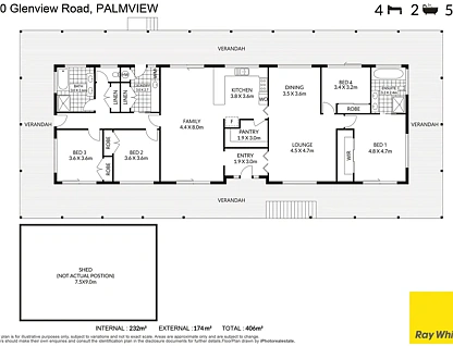 180 Glenview Road, Palmview, Sunshine Coast, 4房, 2浴, Lifestyle Section