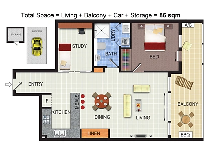 210/45 Gungahlin Place, Gungahlin, Gungahlin District, 2 Kuwarto, 1 Banyo, Apartment