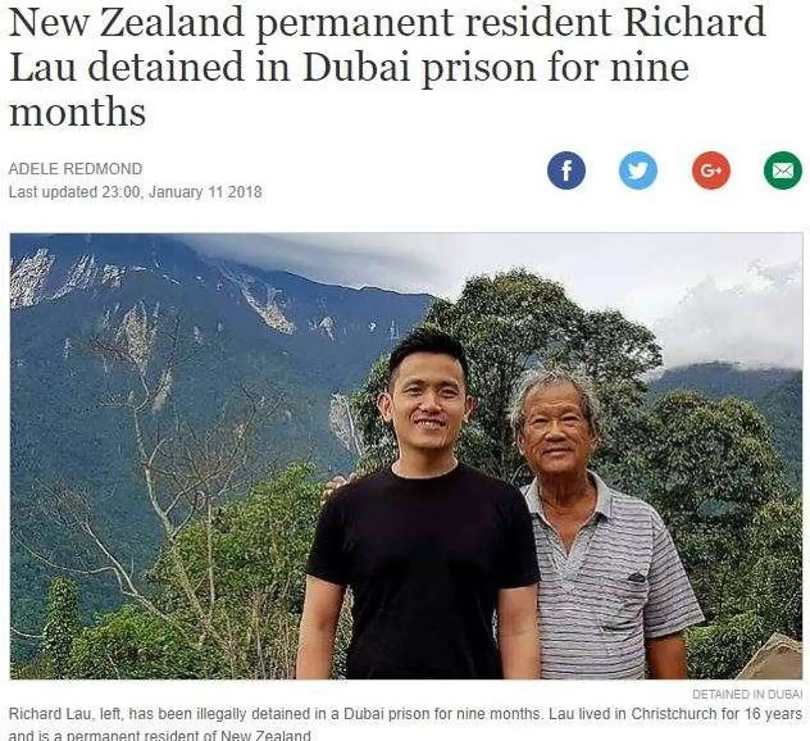未经审判,新西兰华侨在迪拜被关9个月,该找母国还是新西兰求助?