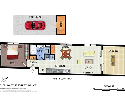 54/21 Battye Street, Bruce, ACT 2617, 1 Schlafzimmer, 1 Badezimmer, Apartment