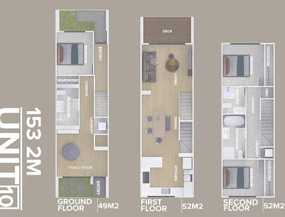 10/70 Killarney Street, Takapuna, North Shore City, 3 Kuwarto, 3 Banyo, Townhouse
