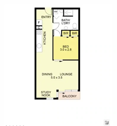 510/838 Bourke Street, Docklands, VIC 3008, 1 Bedrooms, 1 Bathrooms, Apartment