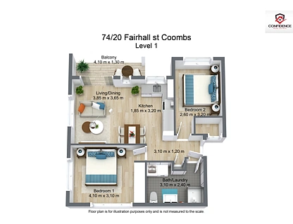 74/20 Fairhall Street, Coombs, Molonglo Valley District, 2 phòng ngủ, 1 phòng tắm, Apartment