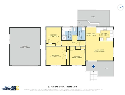 1/87 Athena Drive, Totara Vale, North Shore City, 3房, 1浴, House