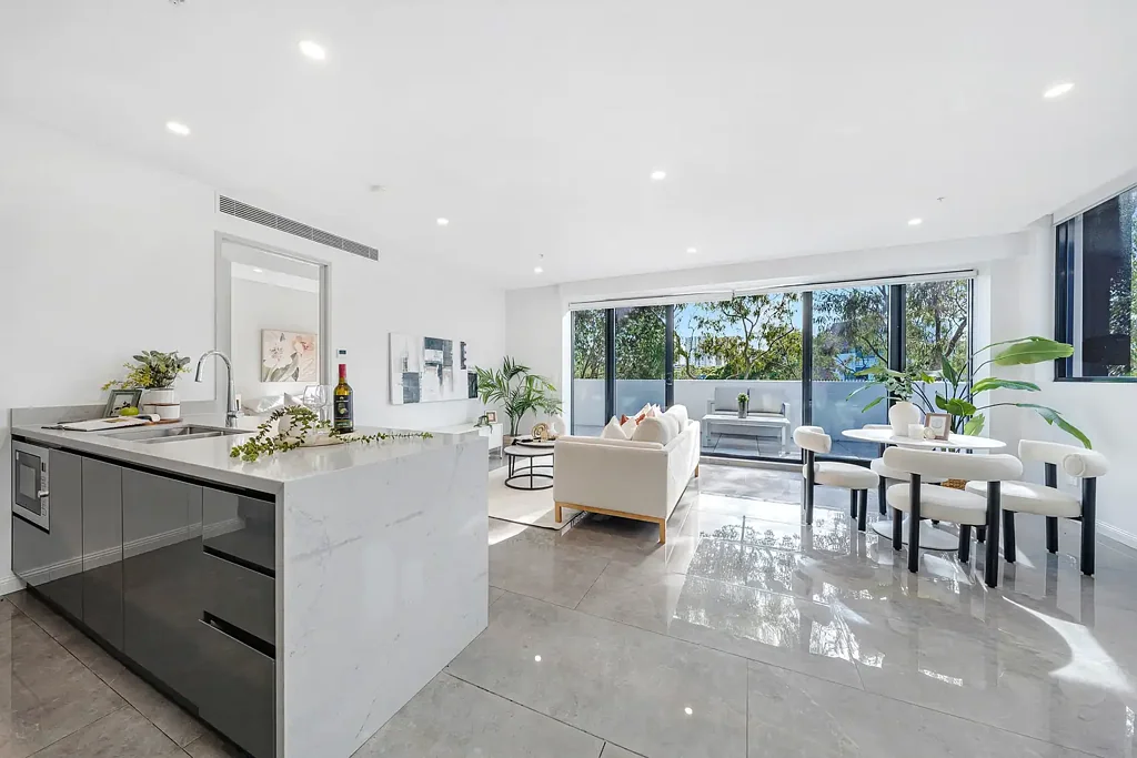 Zetland 3房  Spacious 3 Bed + Large Study (Guest Room) Apartment with 2 Parkings in Zetland