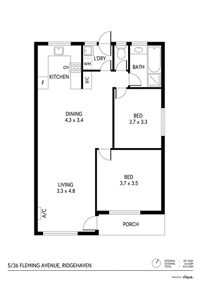 1-5/26 Fleming Avenue, Ridgehaven, SA 5097, 10房, 5浴, Unit