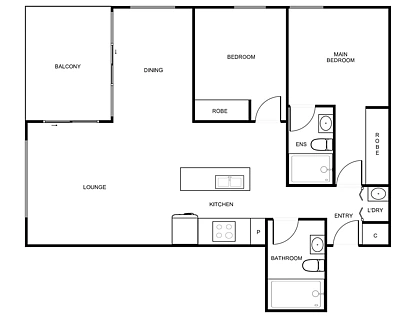 112/484 Northbourne Avenue, Dickson, Inner North, 2 habitaciones, 2 baños, Apartment