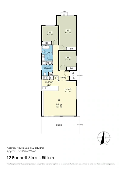 12 Bennett Street, Bittern, VIC 3918, 3 Schlafzimmer, 1 Badezimmer, House
