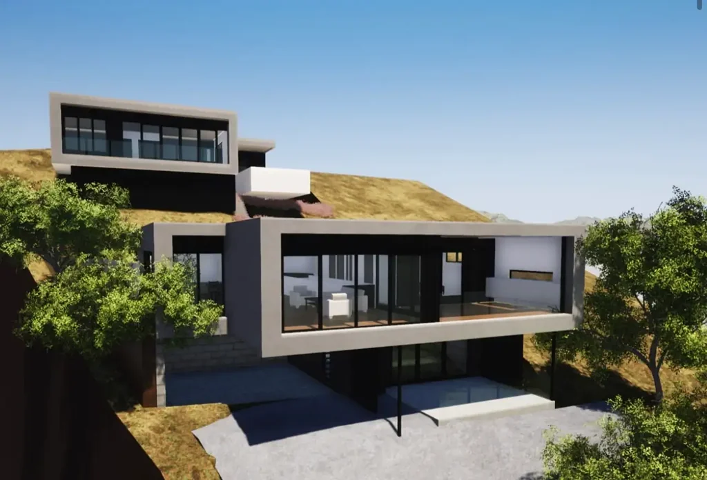 Mccrae 半岛瑰宝 180度海湾景 908sqm宽地块 现代规划许可 主卧套房 岛台厨房 游泳池小屋 靠近海滩购物 Plans, permits for home with bay vistas