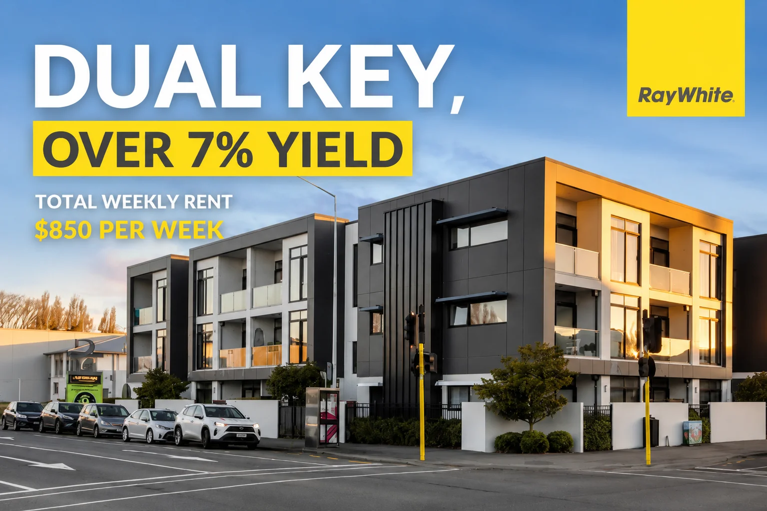 Christchurch Central 2房 Dual Income. Proven Returns. Central Location.