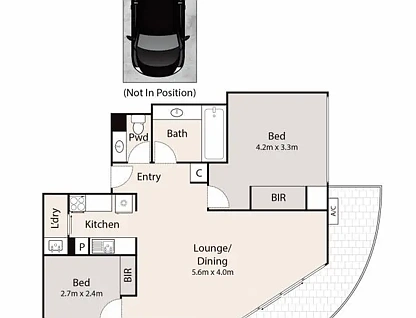 915/3 Como Crescent, Southport, Gold Coast, 2 Schlafzimmer, 1 Badezimmer, Unit