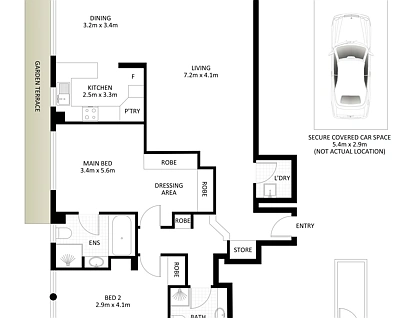 1/2 Holdsworth Avenue, Elizabeth Bay, Sydney CBD, 2 Kuwarto, 2 Banyo, Apartment