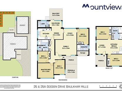 26 & 26A Gooden Drive, Baulkham Hills, The Hills, 6 rūma, 4 rūma horoi, House