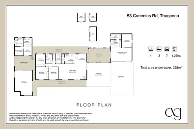 Plano ng Bahay - 58 Cummins Road, Thagoona, QLD 4306