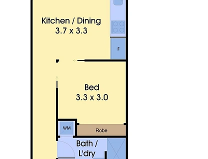 303/93 Flemington Road, North Melbourne, Melbourne CBD, 1 ห้องนอน, 1 ห้องน้ำ, Apartment