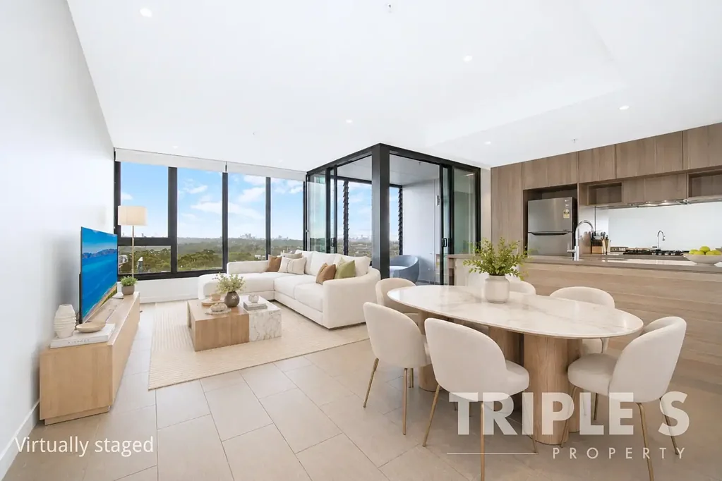 North Ryde 2 Slaapkamer Premium Corner Apartment with Uninterrupted City Views