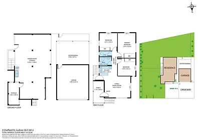 फ्लोर प्लान - 8 Sheffield Street, Gulliver, QLD 4812