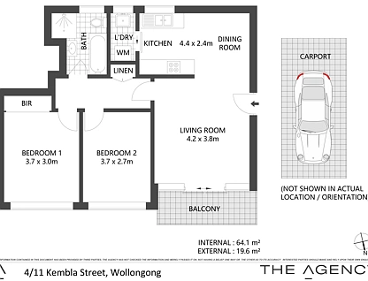 4/11 Kembla Street, Wollongong, Wollongong - Greater Region, 2 Schlafzimmer, 1 Badezimmer, Apartment