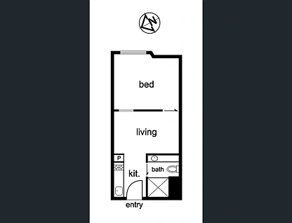 414/9 High Street, North Melbourne, Melbourne CBD, 1 phòng ngủ, 1 phòng tắm, Apartment