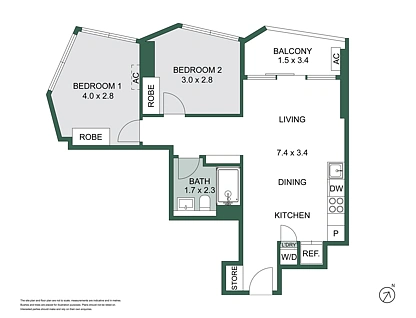 6709/442 Elizabeth Street, Melbourne, Melbourne CBD, 2房, 1浴, Apartment