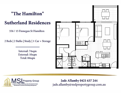 556/15 Finnegan Street, Hamilton, Brisbane - Northern Region, 2房, 2浴, Apartment