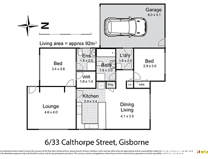 Unit 6/33 Calthorpe Street, Gisborne, VIC 3437, 2 कमरे, 2 बाथरूम, Unit