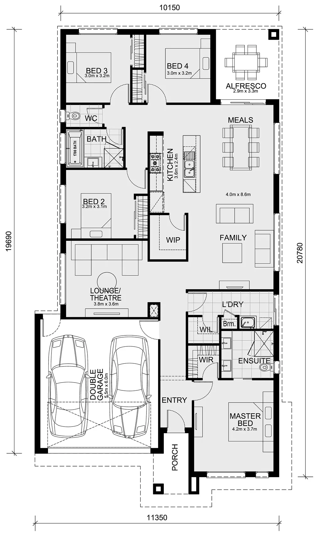 Lot 117 Bishopgate Blvd, Plumpton, VIC 3335, 4 Bedrooms, 2 Bathrooms, House