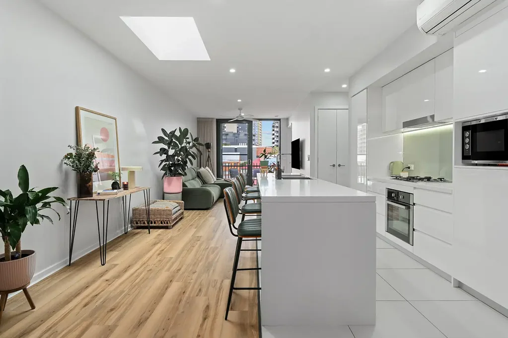 Wickham 2બેડરૂમ Put simply, light-filled inner-city living with style, space and cityscape views