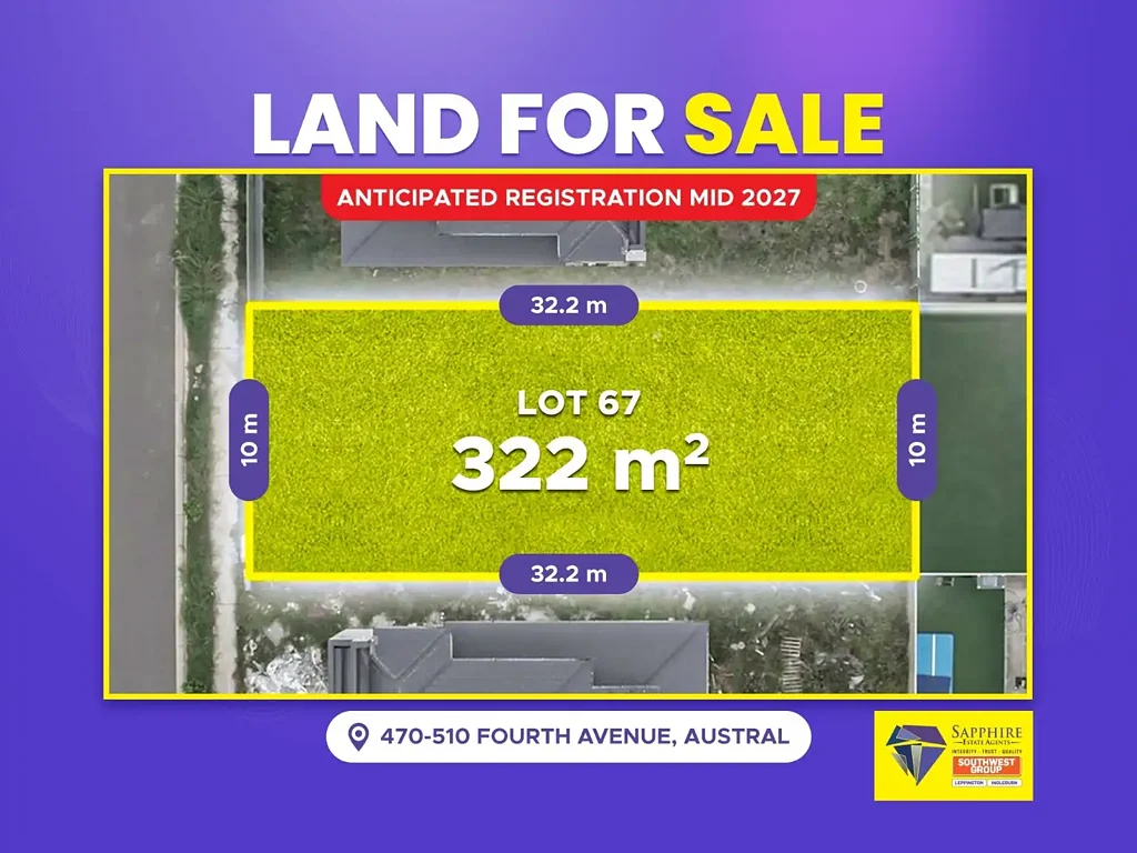 Austral Secure Your Corner Block in Austral's First Land Release
