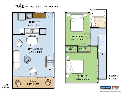 12/148 Howe Street, Freemans Bay, Auckland City, Auckland, 2房, 1浴, 整租公寓