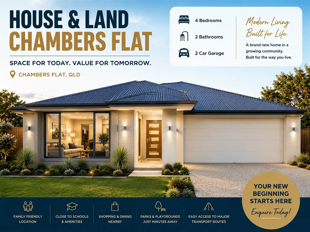 Chambers Flat 4 Bedroom Turnkey House & Land Package in Chambers Flat- Great Investment