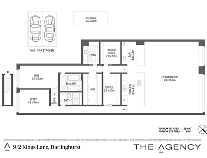 9/2 Kings Lane, Darlinghurst, Sydney CBD, 3 कमरे, 2 बाथरूम, Apartment