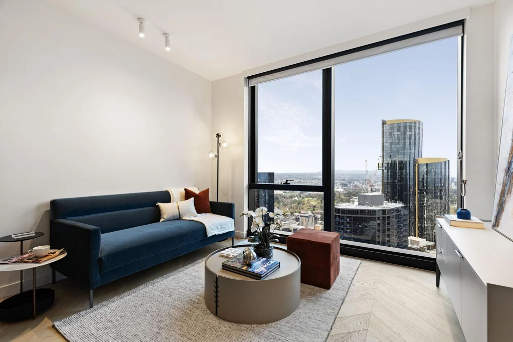 Southbank 2침실 Brand new designer residence boasting stunning views of Melbourne's Royal Botanical Gardens.