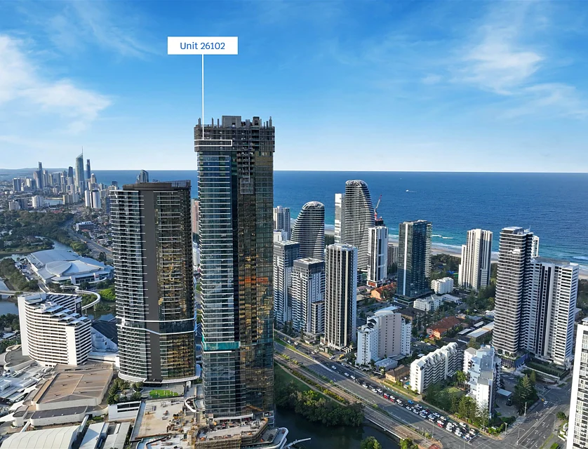 26102/5 The Darling Avenue, Broadbeach, Gold Coast, 2 कमरे, 1 बाथरूम, Apartment