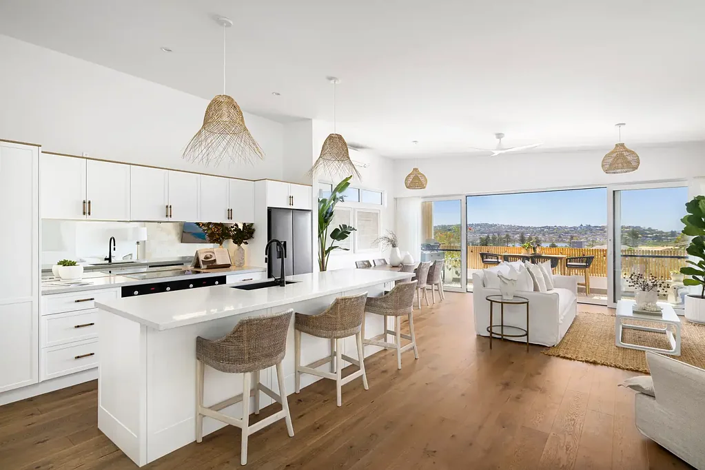 Dee Why 4房 Passive House标准设计 绿色认证材料 朝北全景海景 太阳能电池离网运行 开放式生活区延伸露台 Award-winning coastal masterpiece of sustainable design, north-facing ocean views