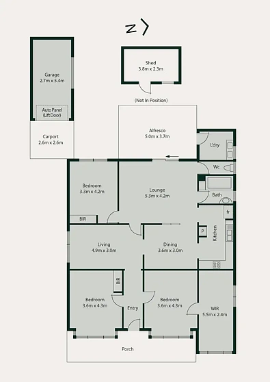 户型图 - 35 Vermont Street, Wodonga, VIC 3690