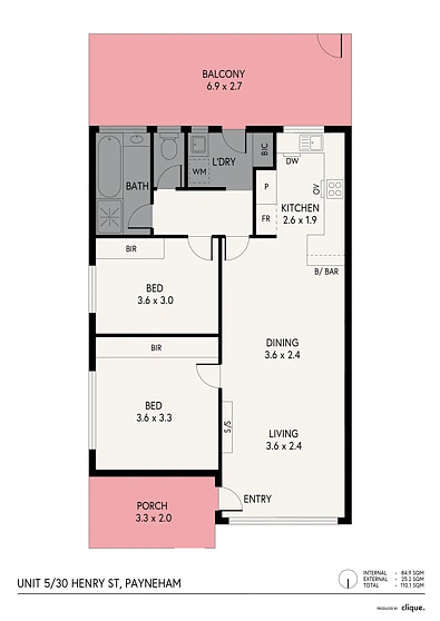 5/30 Henry Street, Payneham, SA 5070, 2 Bedrooms, 1 Bathrooms, Unit