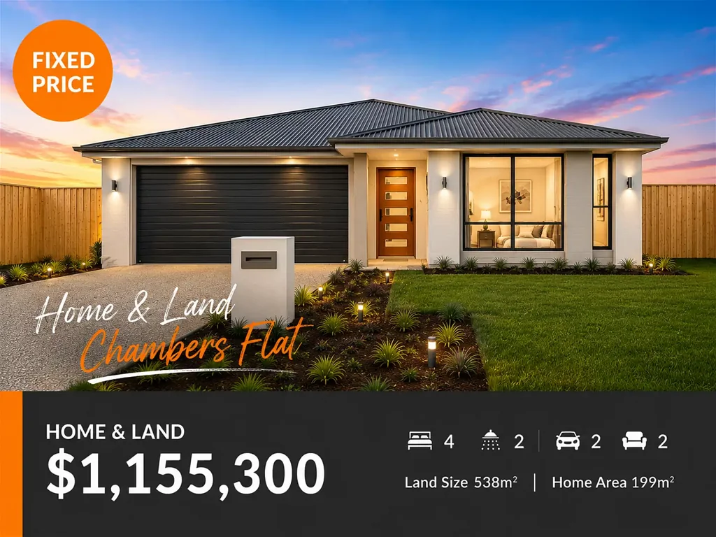 Chambers Flat 4غرفة نوم Fixed Price House & Land Package - Chambers Flat