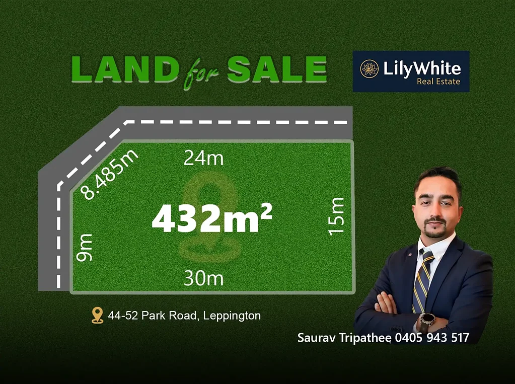 Leppington 珍稀土地 432㎡ 15米角地 便捷交通 繁华配套 未来增长潜力 Land for Sale – Great Location, Great Price!