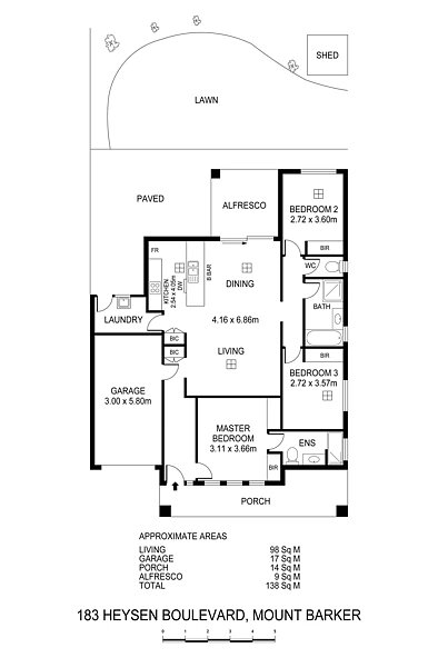 Plano ng Bahay - 183 Heysen Boulevard, Mount Barker, SA 5251