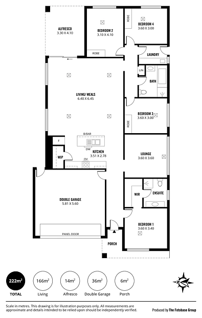 फ्लोर प्लान - 61 Amblemead Drive, Mount Barker, SA 5251