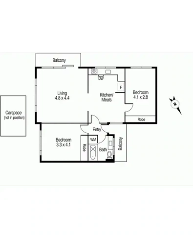 14/28 Patterson Street, Middle Park, VIC 3206, 2 Bedrooms, 1 Bathrooms, Apartment