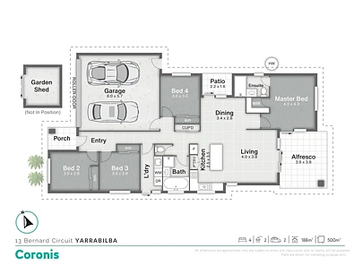 13 Bernard Circuit, Yarrabilba, QLD 4207, 4 Schlafzimmer, 2 Badezimmer, House