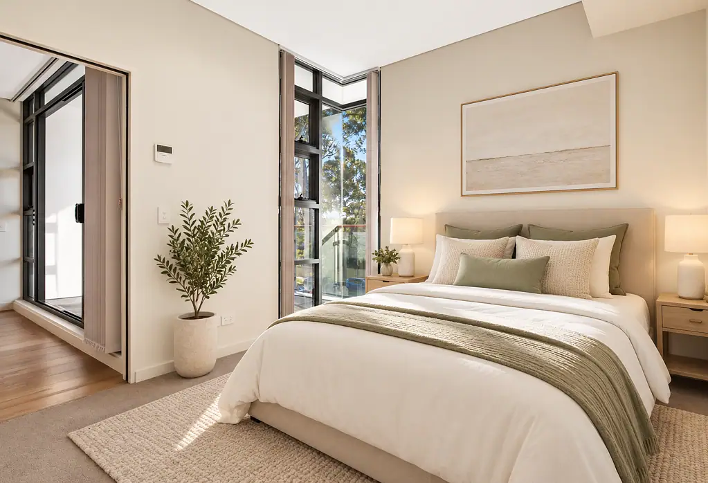 Stylish North-Facing Apartment with Oversized Study & Leafy Outlook