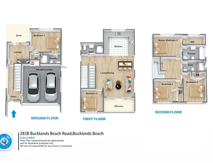 283B Bucklands Beach Road, Bucklands Beach, Manukau City, Auckland, 5房, 4浴, 独立屋