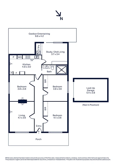 56 Railway Crescent, Williamstown, VIC 3016, 3房, 1浴, House