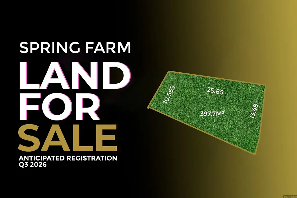 Spring Farm Exclusive Land Opportunity in Spring Farm - Registration anticipated Q3 2026