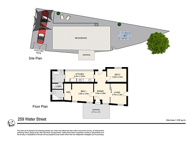 259/Water Street, Spring Hill, QLD 4000, 2 રૂમ, 2 બાથરૂમ, House