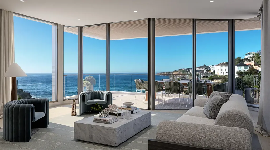 Tamarama 3房 海滨瑰宝 Tamarama 全层奢宅 优雅舒适 顶级设计 储物丰富 便利生活圈 Sub Penthouse Offers Approx. 200sqm of Living with Front Row View to Tamarama Beach.